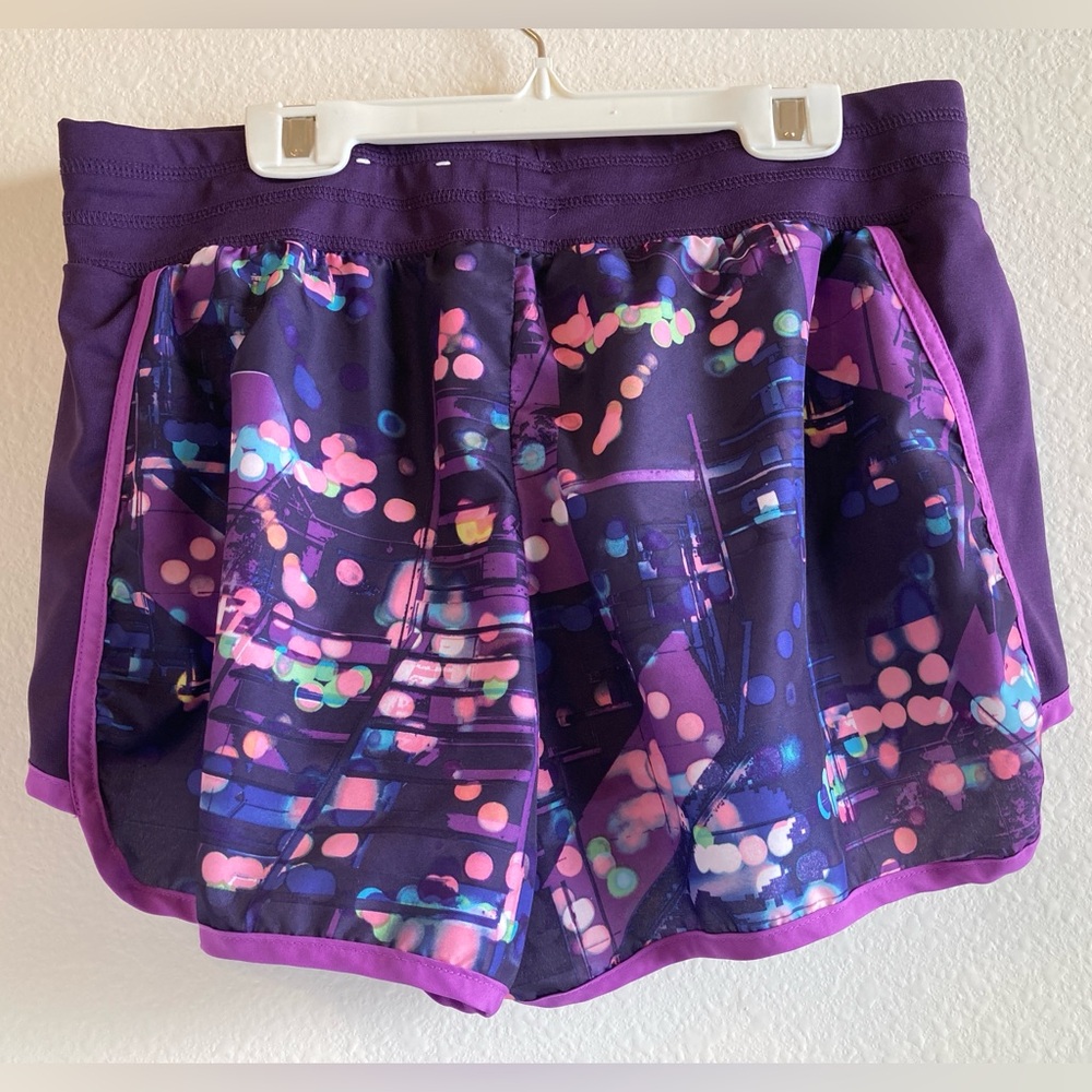Tek Gear Purple Running Shorts with Bright Purple Trim Size M - Picture 2 of 6